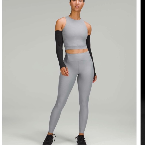 Lululemon SenseKnit High-Rise Running Tight 28" Size 8 Rhino Gray - Picture 4 of 14